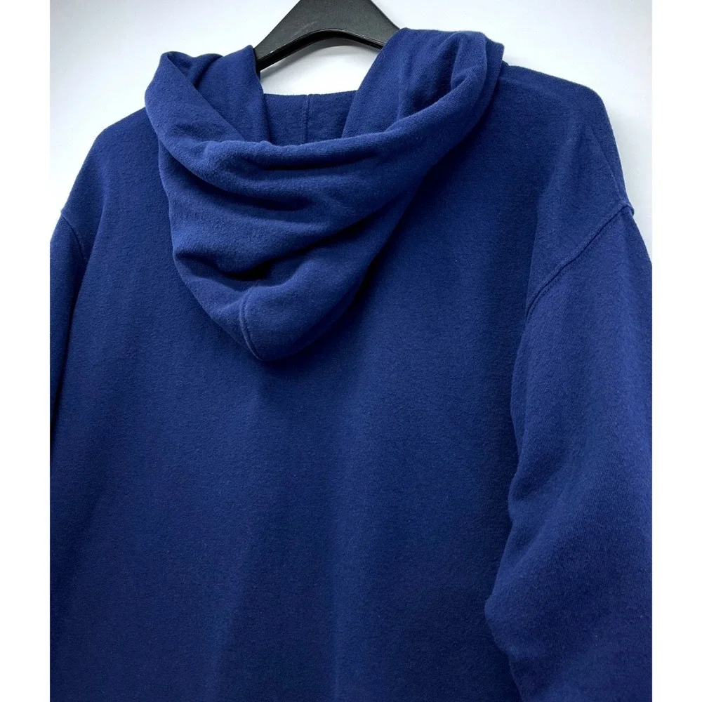 Levis Blue‎ Zip Hoodie M Spellout Logo Preppy Collegecore Athleisure Y2K Summer